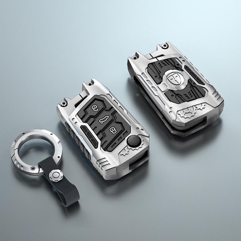 Чехол для ключей в стиле меха для Volkswagen Sagitar/Passat/Lavida - Подарок на Новый год 2024