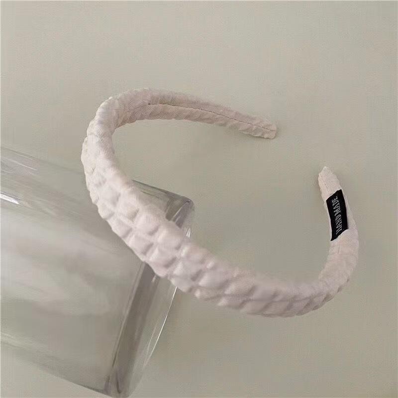 Конфетный цвет Высокая корона Повязка на голову для умывания лица с губкой Узор повязки для волос