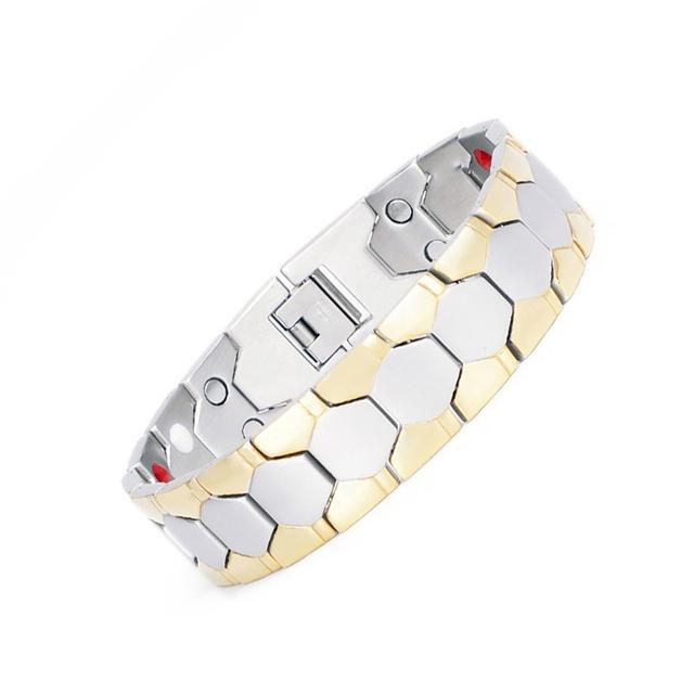 Модный мужской браслет, простой модный геометрический металлический браслет, мужской повседневный браслет, ювелирные изделия, подарок для мужчин