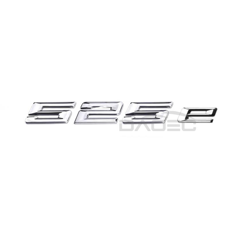Car Trunk Chrome Letters Badge Emblem Decals Sticker For BMW 5 Series 520e 525e 528e 530e 540e 545e 550e E39 E60 E61 F10 F11 G30
