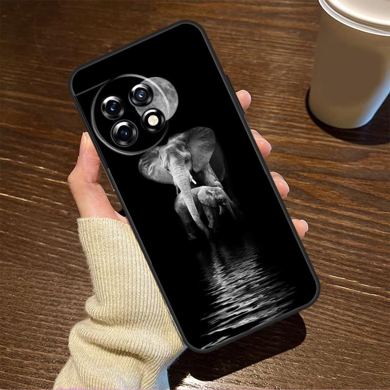 Elephant Baby Nature Case For OnePlus 13T 10T 8T 10R 13R 15 R 13 12 11 9 10 Pro Nord CE 5 2 3 4 Lite N20 N30 Cover