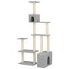 Maison Exclusive - Arbre à chat avec poteaux à griffer en sisal Gris clair