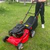Gasoline Four-Stroke 9/10 HP High-Power Push/Automatic Lawn Mower 8-Speed Height Adjustment Garden Villa Lawn Trimmer Mower