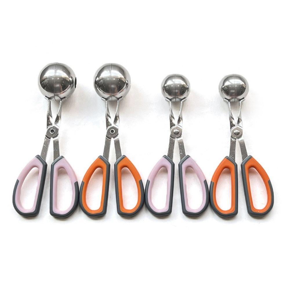 Non-Stick Surface Meatball Spoon Stainless Steel Ice Cream Scoop Meat Ballers Food Preparation