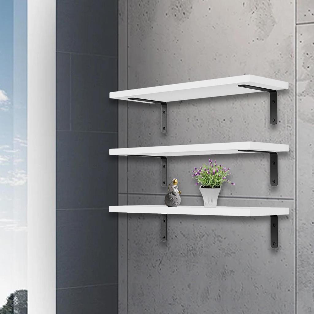 3 шт. настенные деревянные подвесные полки, универсальные, экономящие пространство, декоративные для