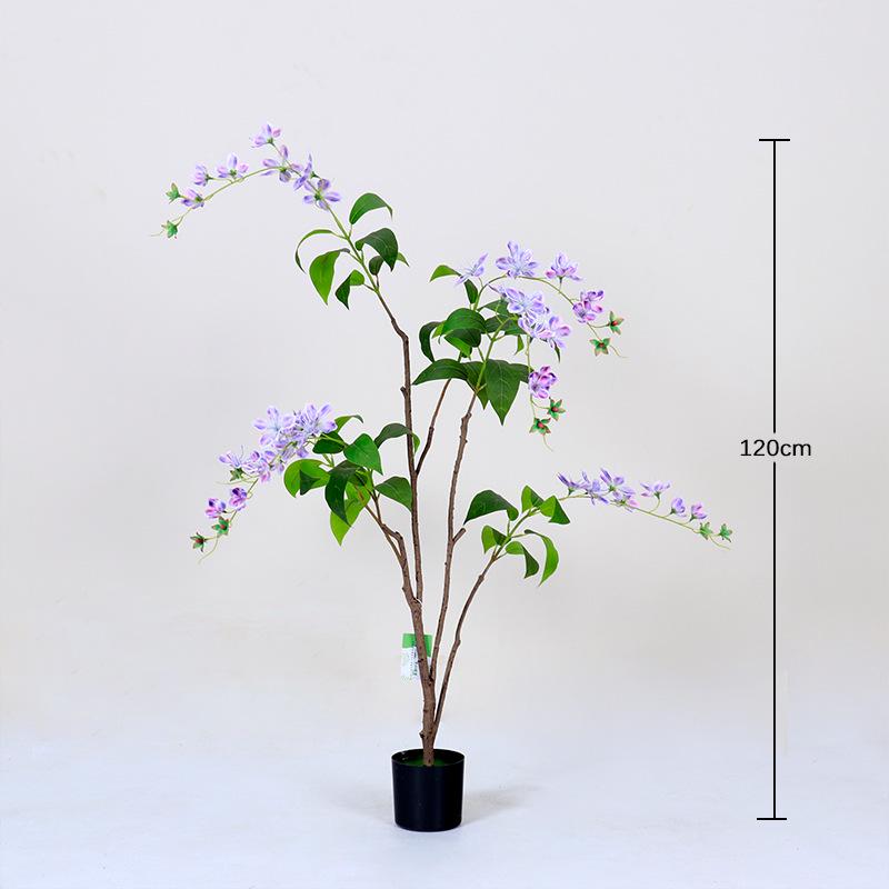 Nordic Style Faux Jasmine Indoor Decoration - Artificial Green Potted Plant Display