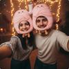 Двухголовый Костюмный Головной Убор Большой Шляпа на Двоих для Фотосессий