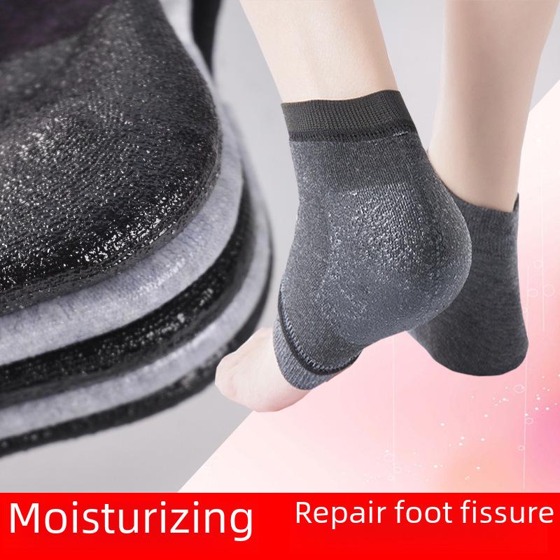 Silicone Anti-Crack Heel Socks for Men & Women - Protective Foot Cover To Prevent Heel Cracking