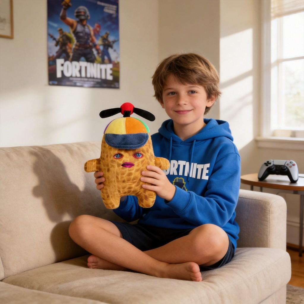 Плюшевая игрушка Водный Спрайт из Fortnite с коротким ворсом для детей и коллекционеров