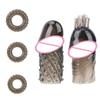 Adult Products Penis Ring 5pcs/set Dick Extensions Condom Time Delay Ejaculation Glans Enlarger Cock Rings Penis Sleeve Sex Toys for Men