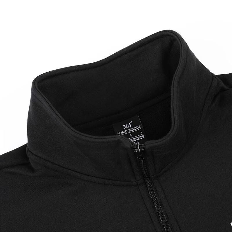 361° Men's Casual Half-Zip Fleece Pullover Stand-Collar Sweatshirt