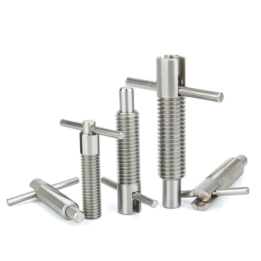Выдвижной штифт с Т-образной ручкой, индексный болт M6~M16 мм, нержавеющая сталь, самоблокирующиеся подпружиненные штифты, индексные плунжеры