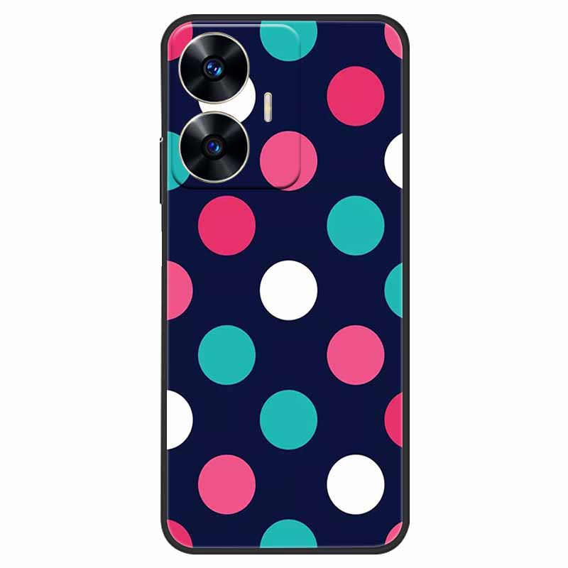 Чехол для телефона Realme C55 Черный Силиконовый Fundas Для Realme C55 RMX3710 ТПУ Мягкая Задняя Панель Coque Звезда Нарисована на RealmeC55 C 55