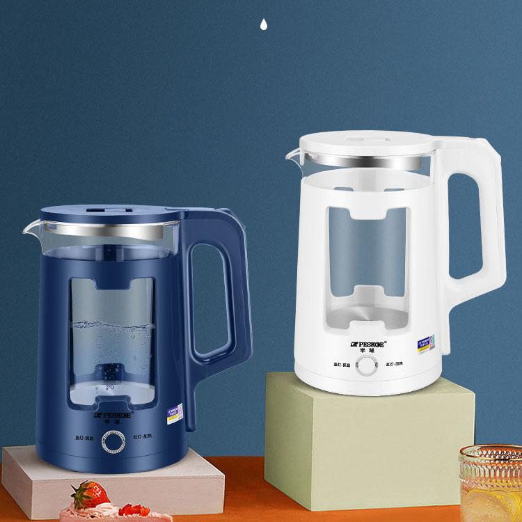 Стеклянный электрический чайник, бытовой большой емкости из нержавеющей стали, встроенный автоматический чайник с кипящей водой с постоянной температурой