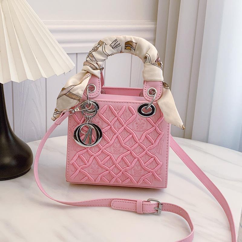 Новая модная сумка-шарф из вышитого шелка в стиле тяжелой промышленности, портативная, на плечо, кроссбоди, трендовая женская сумка