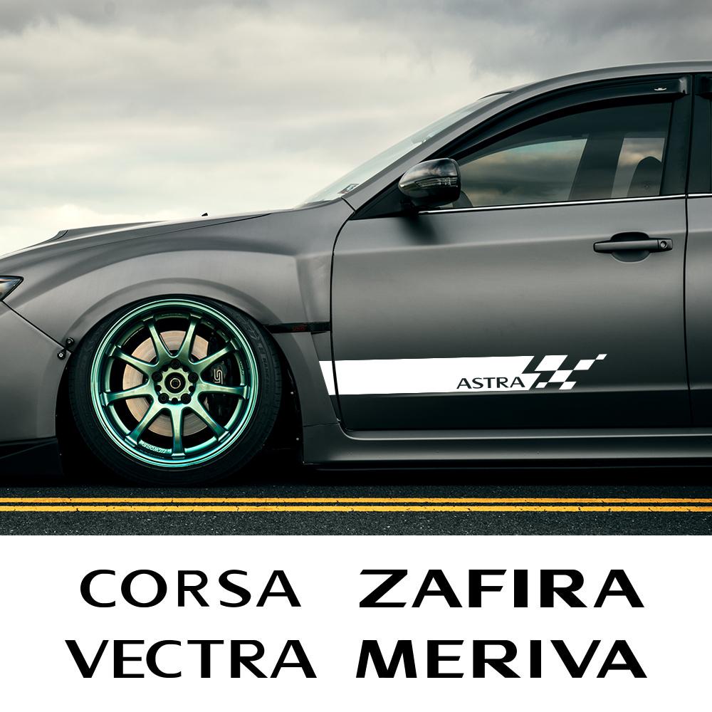 Car Door Side Sticker For Opel Adam Crossland X Opc Grandland Astra Corsa Insignia Vectra Zafira Mokka Auto Styling Accessories
