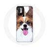 Case for Xiaomi Redmi Note 10T 5G Continental Miniature Spaniel Butterfly Puppy White and Brown