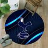 1pc T-Tottenham Hotspur  Carpet, Round Rug, Comfortable, Suitable for Entryways, Living Rooms, Office, And Bedrooms, Christmas Decoration