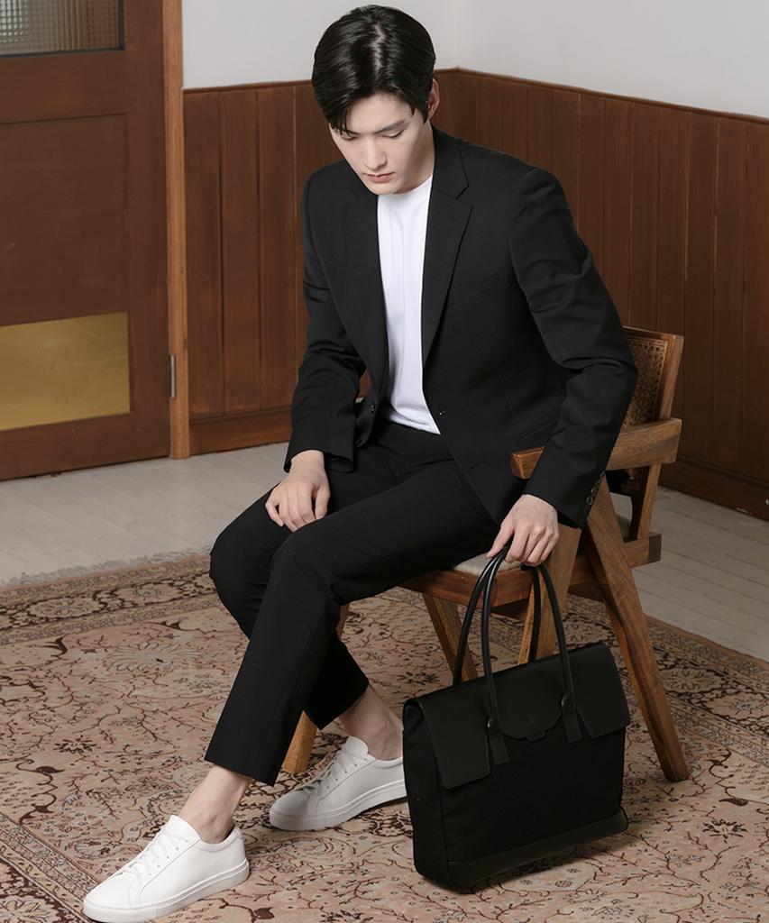 Bedford11Th Polygon Large Flap Tote [Black]