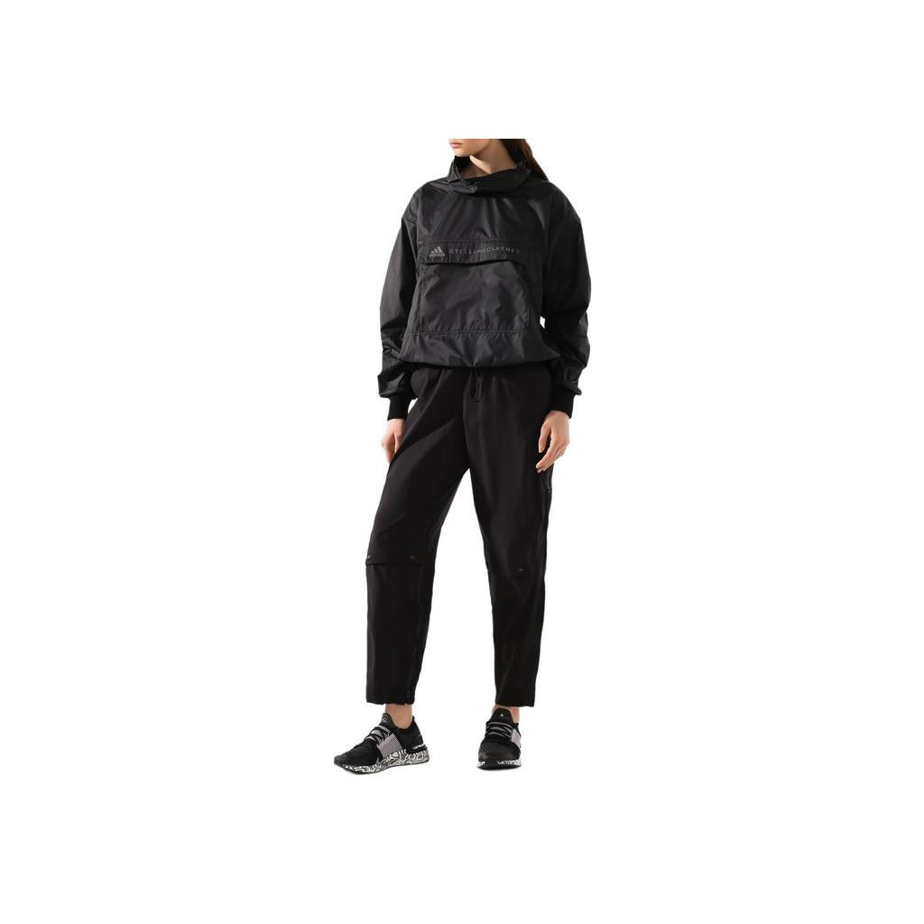 adidas Однотонные дышащие трикотажные спортивные брюки женские низ черного цвета FS7574