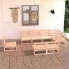 Day and Night - Day and Night Garden Furniture Set 8 Pieces Solid Pine Wood