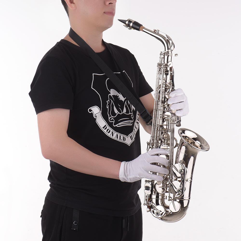 Muslady Eb Alto Saxophone Sax Brass Lacquered Gold 802 Key Type Woodwind