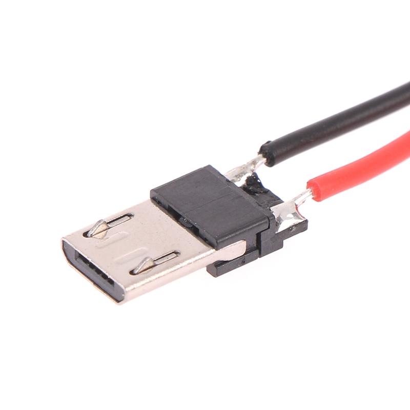 10 шт. 2P Micro Usb Male с кабелем 2Pin сварочный провод Male Connector прямой для мобильного телефона зарядный порт зарядное гнездо