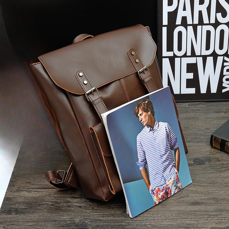 Crazy Horse кожаный корейский повседневный рюкзак мужская сумка женская ретро рюкзак для средней школы учащаяся школьная сумка дорожная сумка