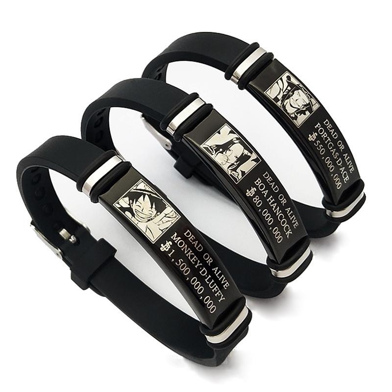 Модный унисекс цельный ремешок на запястье креативный периферийный Луффи Зоро тот же для женщин мужчин подарок на день рождения модные мультяшные ювелирные изделия аксессуары