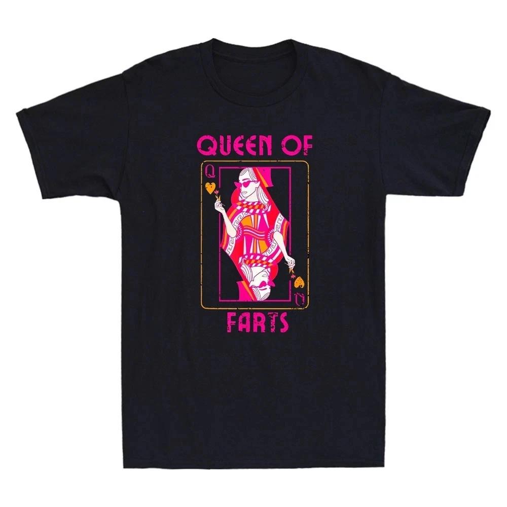 Queen of Farts Funny Poker Joke Men’s T-Shirt
