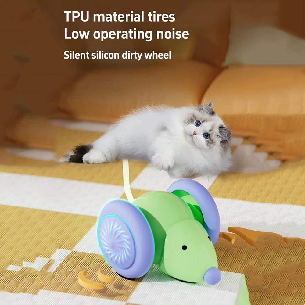 Электрическая мышь, автомобиль, игрушки для домашних животных, интерактивная игрушка для кошек, автоматическая головоломка с интеллектуальным обходом препятствий, товары для домашних животных