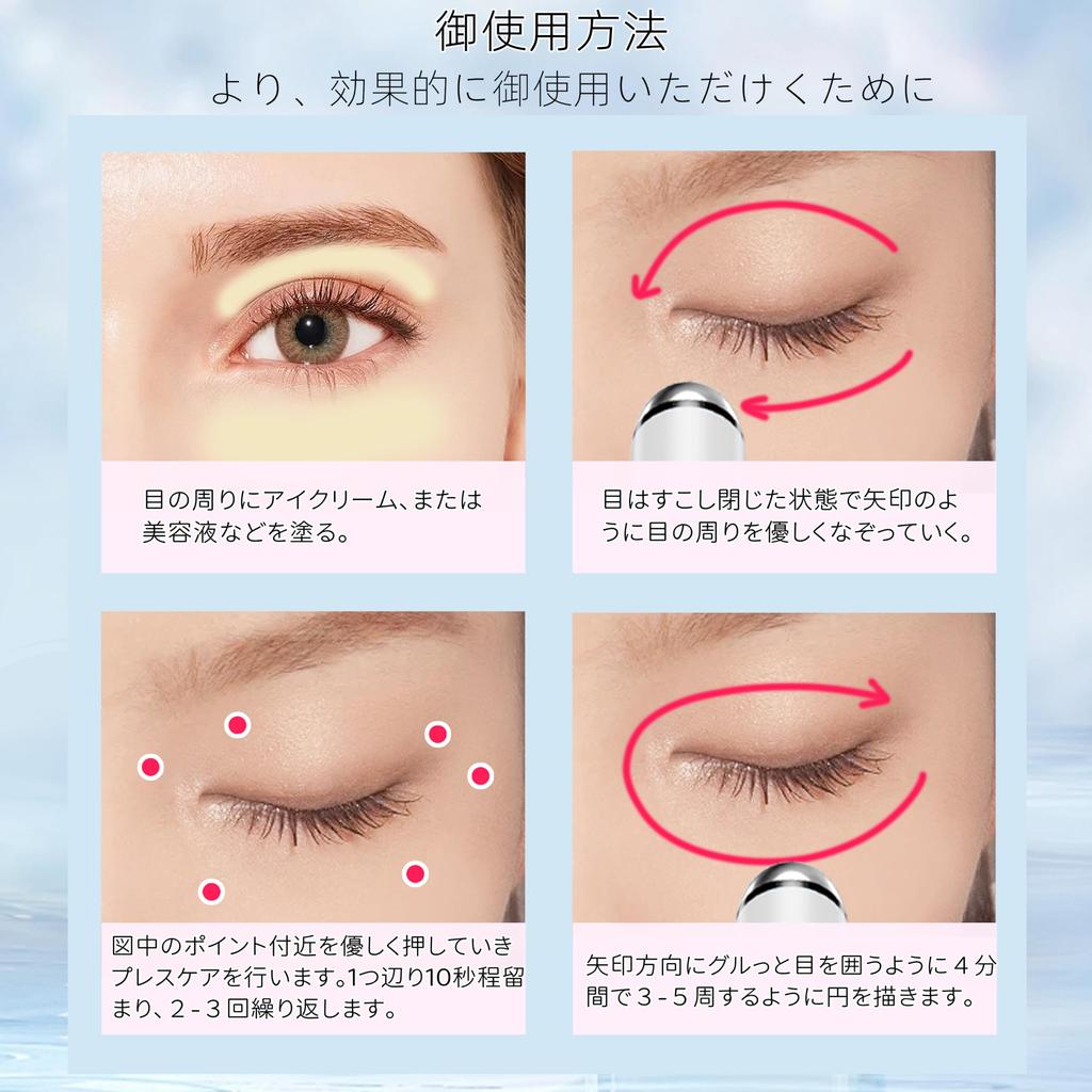 Eye and Mouth Care Device Advance Eye Facial Beauty Device with and LED USB Perfect for Home A Great Gift for and Includes Japanese [2025 Edition]