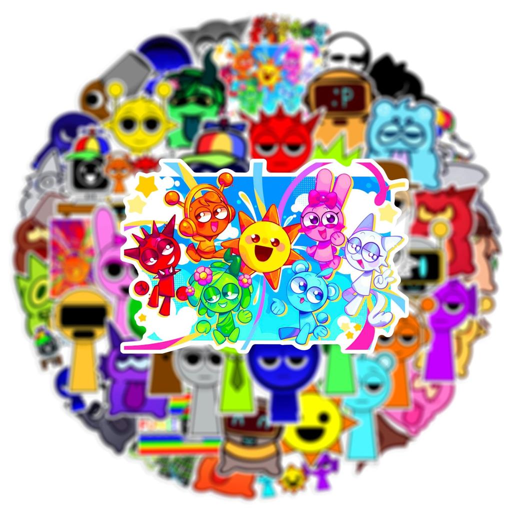 Sprunky 104 Cute Notebook DIY Mobile Notebook Tape Stickers, Pieces, Stickers, Stickers, Children's Stickers, Decorations, Letters, Phones,