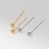 Fashion Jewelry 925 Sterling Silver Round CZ Diamond Tassel Chain Gold Plated Ear Line Jewelry for Women
