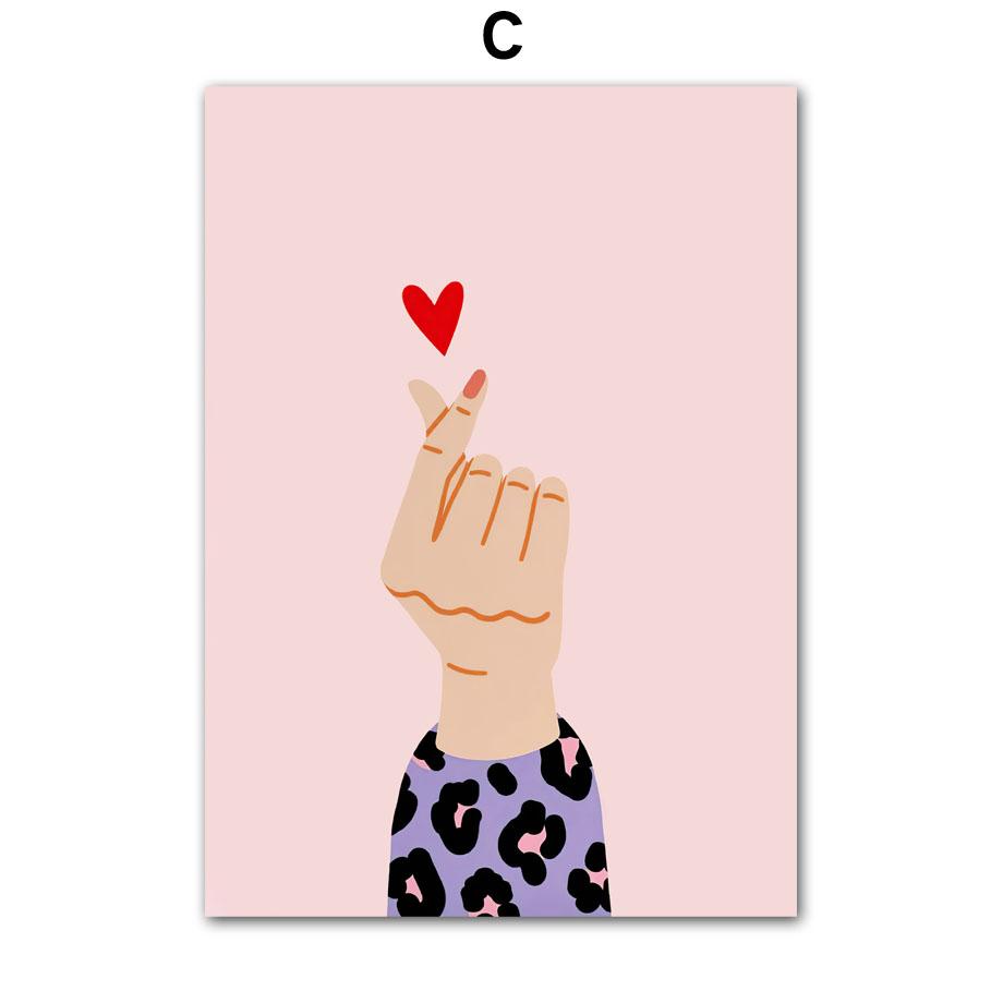 Девушка Тигровый Лист Ваза Цветы Абстрактный Пейзаж Постеры и Принты Настенное Искусство Холст Картина Картинки Для Гостиной Домашний Декор