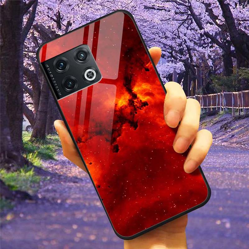 For OnePlus 10 Pro 5G Case 6.7'' Tempered Glass Starry Marble Hard Back Cover for One Plus 10Pro Funda Capa Oneplus10pro Coque