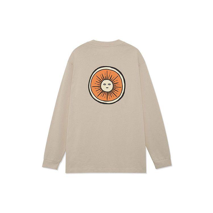 Li-Ning Футболка свободного кроя с принтом логотипа Urban Outdoor Series, топы унисекс, прибрежно-серый AHSR985-2