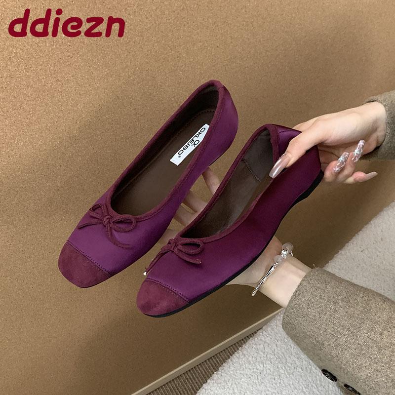 Мода Мода Туфли-балетки женские с бантом-бабочкой и увеличивающей рост подошвой женская обувь с мелким вырезом круглый носок женские балетки слипоны новые