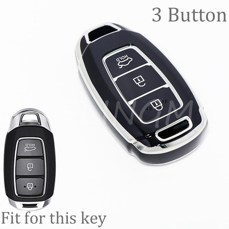 Для Hyundai Grandeur Encino I30 Ix35 Kona Solaris Azera Santa Elantra Accent Fe 3/4/5 Кнопок ТПУ Чехол-оболочка для автомобильного ключа Брелок