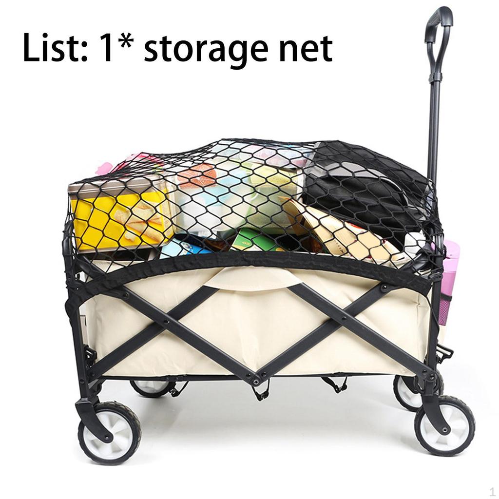 Cargo Net for Folding Wagon Trolley Cart 92x76cm Beach Accessories Outdoor Activities