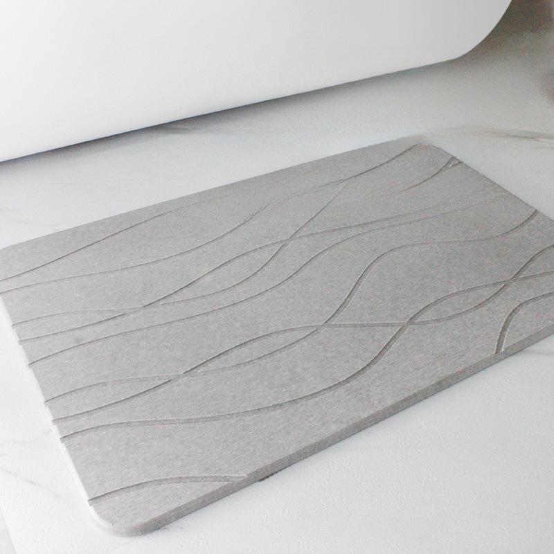 Напольный коврик из диатомовой грязи, впитывающий грязь, коврик для туалета, быстросохнущий коврик для двери ванной комнаты, коврик для двери ванной комнаты, нескользящий резной коврик