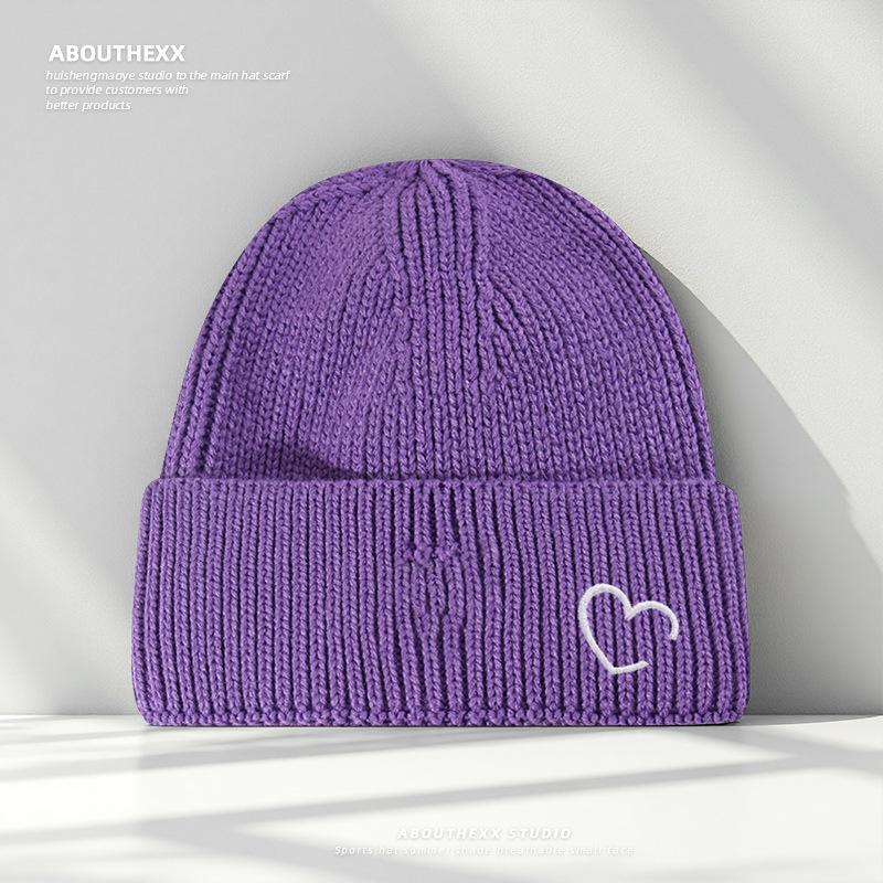 Japanese Original Large Head Circumference Wool Hat for Women Autumn and Winter Warm Pullover Cold Hat Men's Ear Protection Knitted Hat