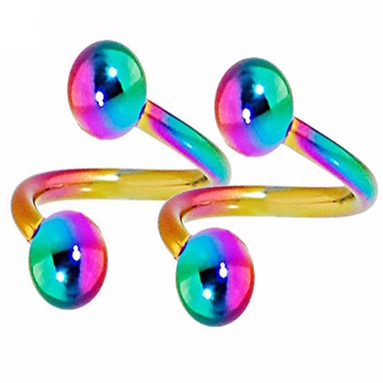 2 шт./1 пара колец в носу, безопасный материал в стиле панк, нос из нержавеющей стали