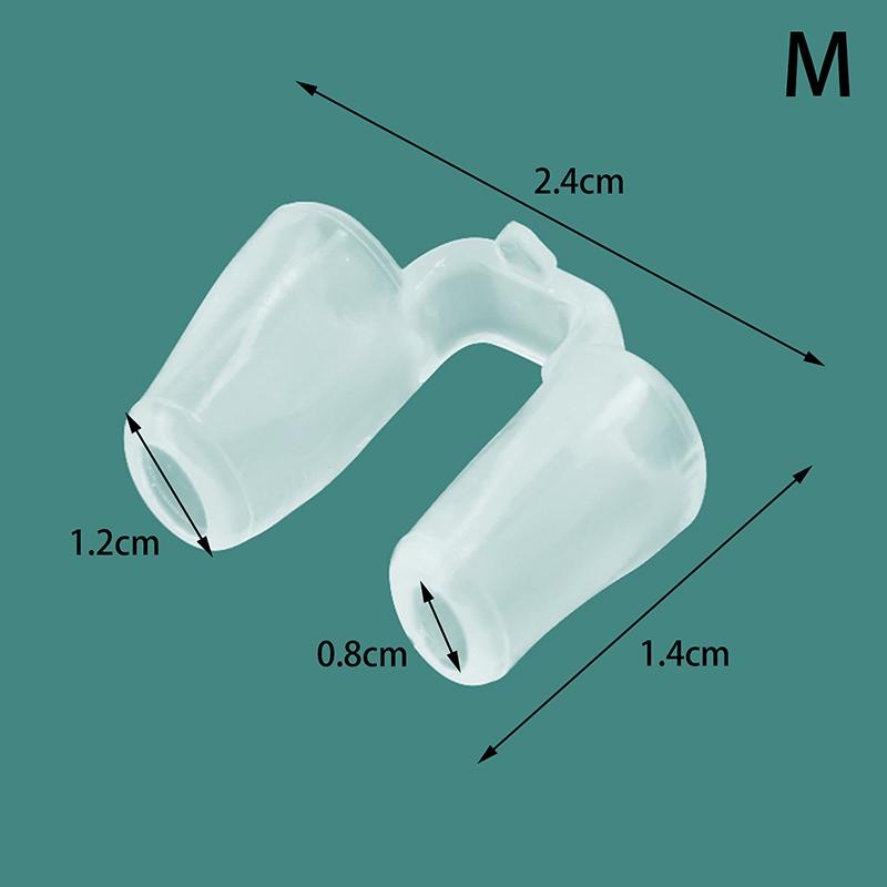 Postoperative Rhinoplasty Nostril Support Silicone Shaping Crooked Nose Correction Fixator Silica Gel Nose Clip Prevent Snoring