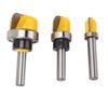 3 шт. Фреза для роутера 8 мм круглый хвостовик Фреза для чаши и подноса для резки деревообработки