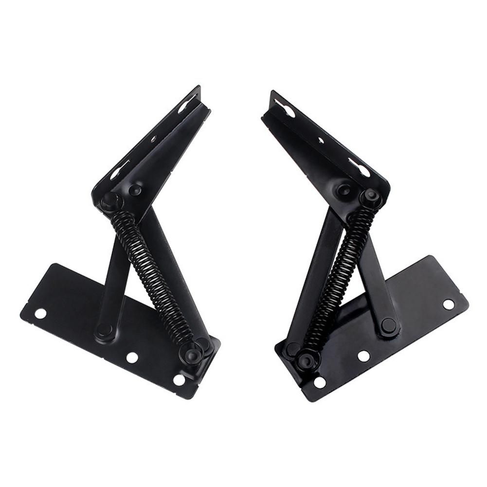 2pcs Professional Spring Hinges Sofa Bed Spring Hinge Instrument 80 Degree Folding Cabinet Door Lift Up Top Home Tool