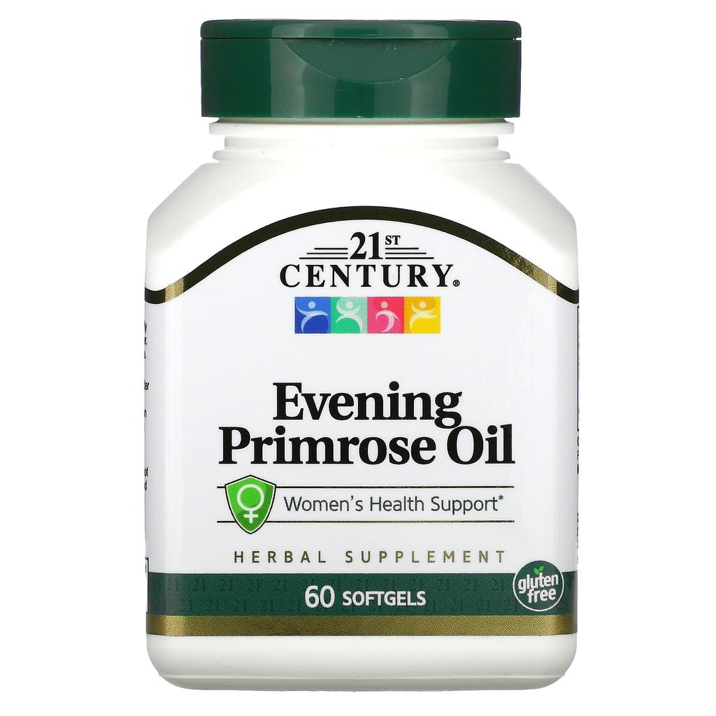 21st Century Evening Primrose Oil, Women's Health Support, 60 Softgels (500Mg Per Softgel)