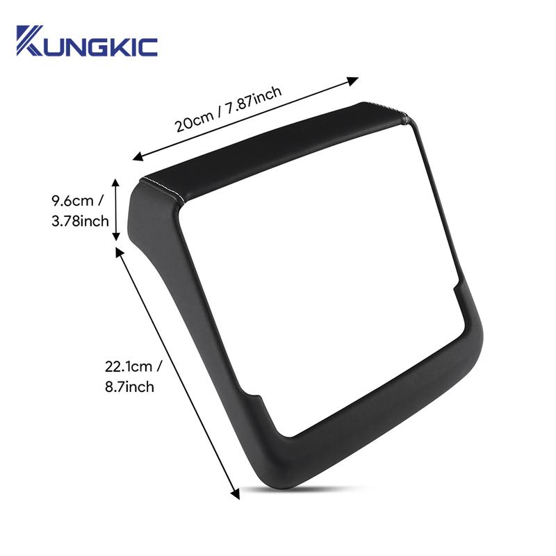 For Tesla Model 3 Highland 2024 2025 2026 Model Y 2025 Juniper Launch Leather Rear Screen Frame Protective ABS Cover Accessories