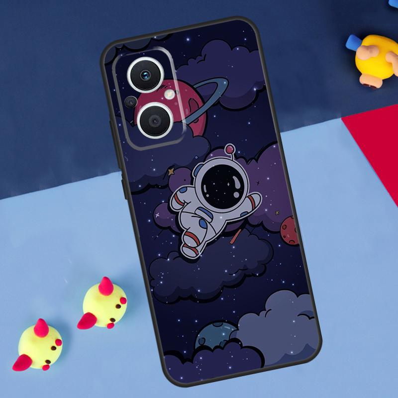 Космический корабль Астронавт Чехол для OPPO Reno 14 13 12 11 10 Pro 8T 11F 12F 13F 14F 7 8 Lite OPPO Find X8 X6 X5 X9 Pro