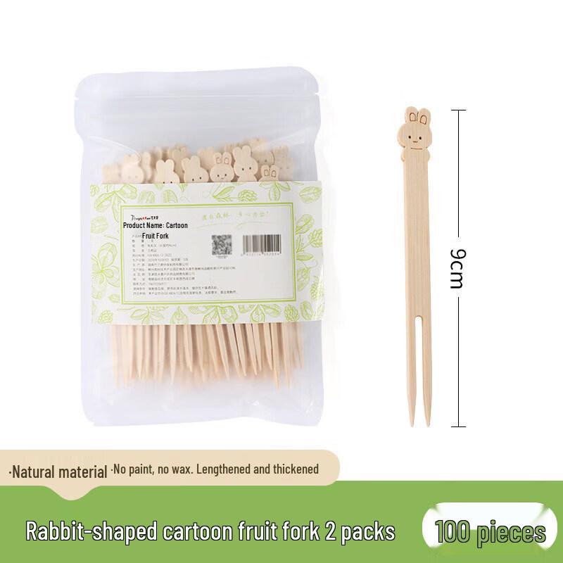 UOSO Disposable Cute Animal & Decorative Fruit Picks